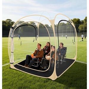 Portable Beige Outdoor Viewing Dome Tent - Home Games